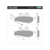 NEWFREN BRAKE PADS - FD0195-BT TOURING ORGANIC   
