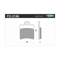 NEWFREN BRAKE PADS - FD0196-BE SCOOTER ORGANIC   