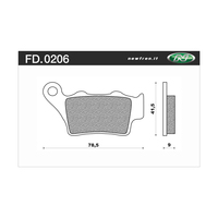 NEWFREN BRAKE PADS - FD0206-BD OFF ROAD DIRT ORGANIC 