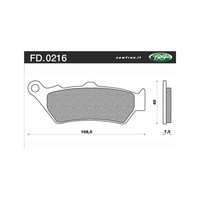 NEWFREN BRAKE PADS - FD0216-BT TOURING ORGANIC   