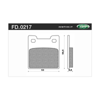 NEWFREN BRAKE PADS - FD0217-BT TOURING ORGANIC   