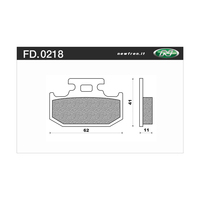 NEWFREN BRAKE PADS - FD0218-BD OFF ROAD DIRT ORGANIC 