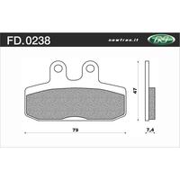 NEWFREN BRAKE PADS - FD0238-BT TOURING ORGANIC   