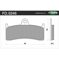 NEWFREN BRAKE PADS - FD0246-BH TOURING H/D ORGANIC  