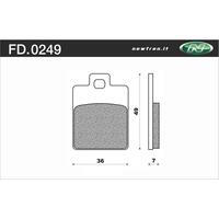 NEWFREN BRAKE PADS - FD0249-BE SCOOTER ORGANIC   