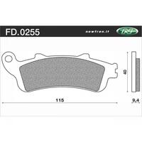 NEWFREN BRAKE PADS - FD0255-BT TOURING ORGANIC   