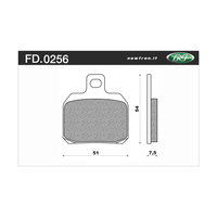 NEWFREN BRAKE PADS - FD0256-BT TOURING ORGANIC   