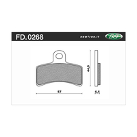 NEWFREN BRAKE PADS - FD0268-X01 OFF ROAD DIRT RACE SINTERED