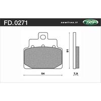 NEWFREN BRAKE PADS - FD0271-BE SCOOTER ORGANIC   