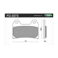 NEWFREN BRAKE PADS - FD0273-BT TOURING ORGANIC   