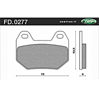 NEWFREN BRAKE PADS - FD0277-BT TOURING ORGANIC   