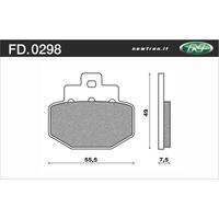 NEWFREN BRAKE PADS - FD0298-BE SCOOTER ORGANIC   