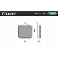 NEWFREN BRAKE PADS - FD0305-TS TOURING SINTERED   