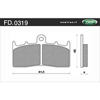 NEWFREN BRAKE PADS - FD0319-TS TOURING SINTERED   