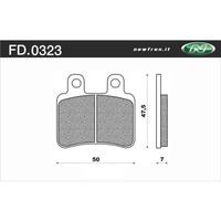 NEWFREN BRAKE PADS - FD0323-BE SCOOTER ORGANIC   
