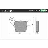 NEWFREN BRAKE PADS - FD0329-SD OFF ROAD DIRT SINTERED 