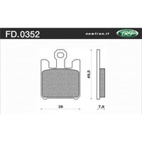 NEWFREN BRAKE PADS - FD0352-TS TOURING SINTERED   