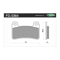 NEWFREN BRAKE PADS - FD0364-TS TOURING SINTERED   