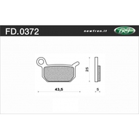 NEWFREN BRAKE PADS - FD0372-SD OFF ROAD DIRT SINTERED 