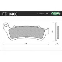 NEWFREN BRAKE PADS - FD0400-BE SCOOTER ORGANIC   