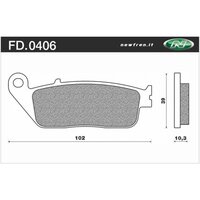NEWFREN BRAKE PADS - FD0406-BT TOURING ORGANIC   