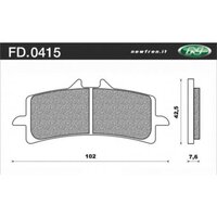 NEWFREN BRAKE PADS - FD0415-TS TOURING SINTERED   