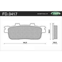 NEWFREN BRAKE PADS - FD0417-BE SCOOTER ORGANIC   