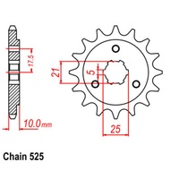 SUPERSPROX 525 PITCH FRONT SPROCKET SUZUKI