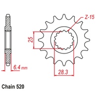 SUPERSPROX 520 PITCH FRONT SPROCKET YAMAHA 