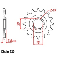 SUPERSPROX 520 PITCH FRONT SPROCKET HONDA