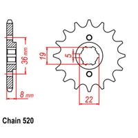 SUPERSPROX 520 PITCH FRONT SPROCKET HONDA