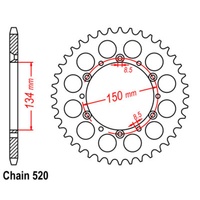 SUPERSPROX 520 PITCH KAWASAKI REAR SPROCKET 