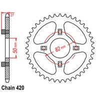 SUPERSPROX 420 PITCH HONDA XR75/80 REAR SPROCKET 