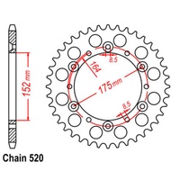 SUPERSPROX 520 PITCH YAMAHA REAR SPROCKET 