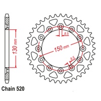 SUPERSPROX 530 PITCH HONDA REAR SPROCKET
