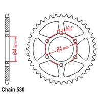 SUPERSPROX 530 PITCH SUZUKI REAR SPROCKET 