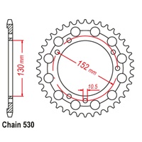 SUPERSPROX 530 PITCH CAGIVA REAR SPROCKET 900 ELEPHANT/900 GRAND CANYON 
