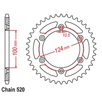 SUPERSPROX 520 PITCH DUCATI REAR SPROCKET 