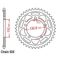 SUPERSPROX 525 PITCH BMW S1000 RR REAR SPROCKET 