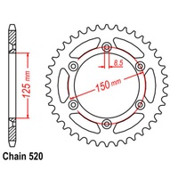 SUPERSPROX 520 PITCH KTM REAR SPROCKET 