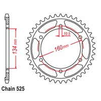 SUPERSPROX 525 PITCH HONDA REAR SPROCKET 
