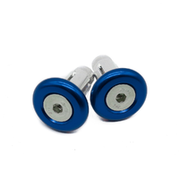 Kustom Hardware Bar End Plug 28mm 3 Piece - Blue