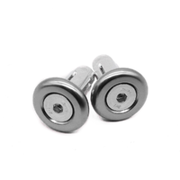 Kustom Hardware Bar End Plug 28mm 3 Piece - Silver