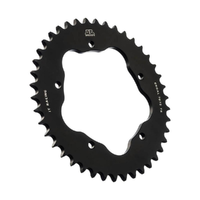 JT ALLOY REAR SPROCKET - 525P BLACK - 750B ADAPTER REQUIRED