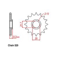 RK FRONT SPROCKET - STEEL 15T 520P