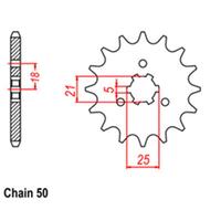 RK FRONT SPROCKET STEEL 15T 530 PITCH