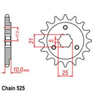 RK FRONT SPROCKET - STEEL 15T 525 PITCH