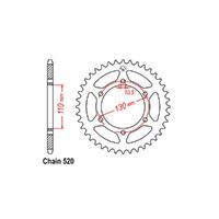 RK - STEEL 43T 520P REAR SPROCKET