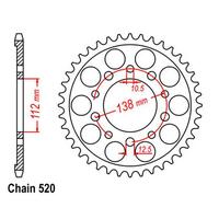 RK - STEEL 45T 520P REAR SPROCKET