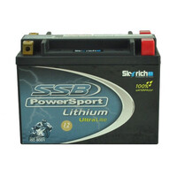 SSB POWERSPORT LITHIUM BATTERY ULTRALIGHT 420 CCA 1.40 KG - LFP20HQ-BS